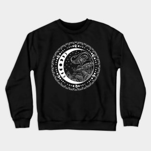 Celestial Mushroom Circle Crewneck Sweatshirt